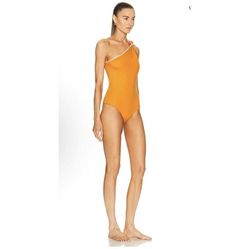 Johanna Ortiz Native Canoe Asymmetric One-Piece Swimsuit Size Medium $395 - Picture 3 of 7